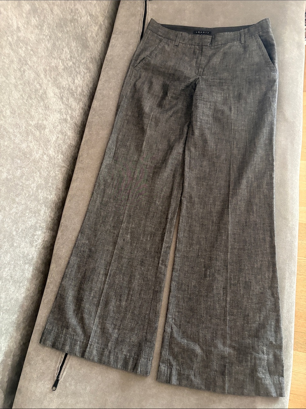 Theory women Gray Dress Pants - Classic Straight Fit